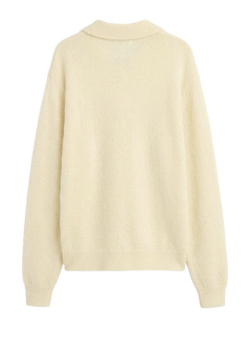 Off white mohair poloSUNFLOWER Sunflower | 3074010 OFF WHITE